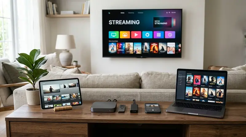 Téléviseur connecté, boîtier multimédia, smartphone et tablette compatibles selon le service IPTV