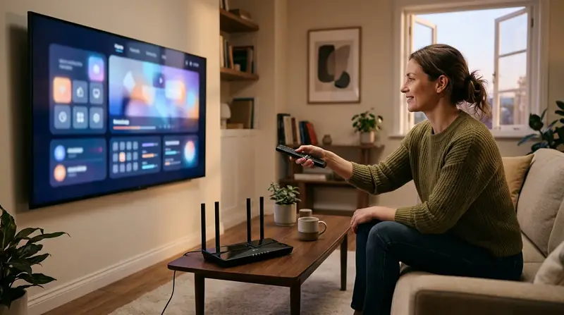 Configuration d’une application IPTV sur Smart TV avec connexion Internet domestique