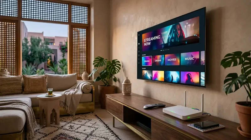 Guide sur le débit Internet nécessaire pour IPTV sur téléviseur au Maroc