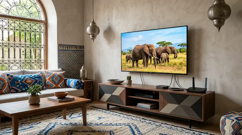 Routeur Wi-Fi et connexion Internet haut débit pour le streaming IPTV en 4K