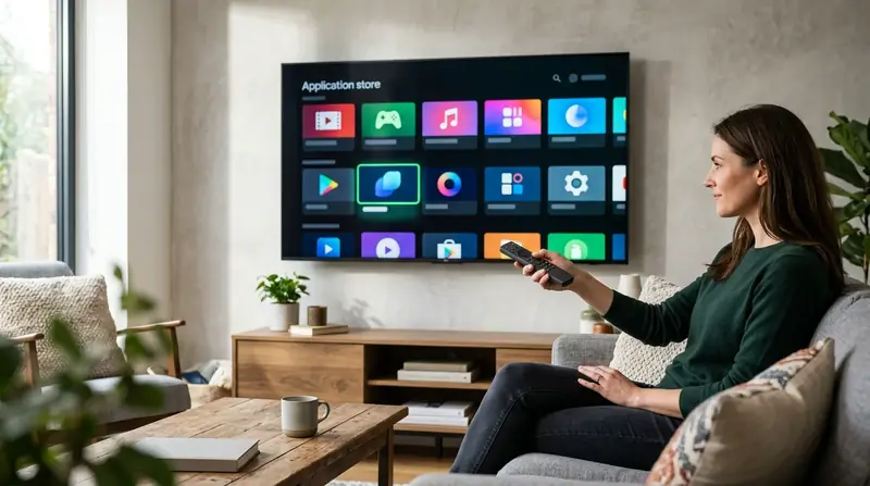 Installation d’une application compatible sur un téléviseur Android TV