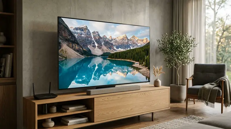 Qualité vidéo haute définition et 4K sur un téléviseur moderne selon le débit Internet